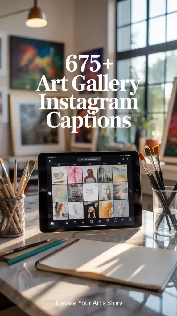 art gallery Instagram captions