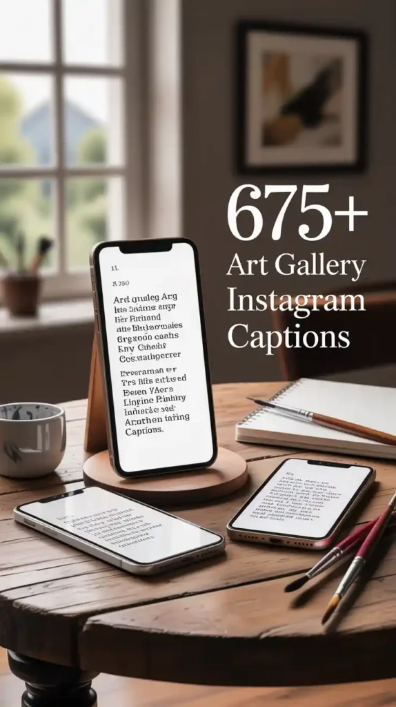 art gallery Instagram captions