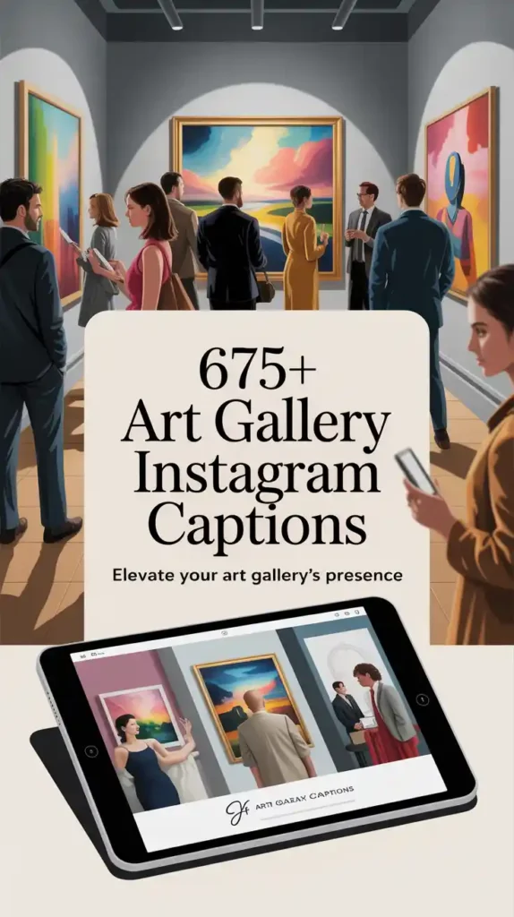 art gallery Instagram captions