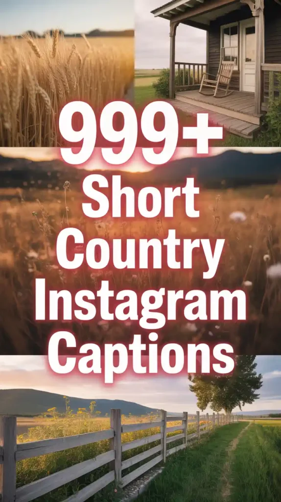 Short Country Instagram Captions