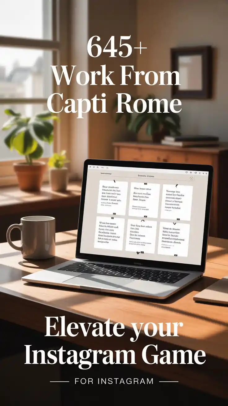 Work From Home Captions For Instagram