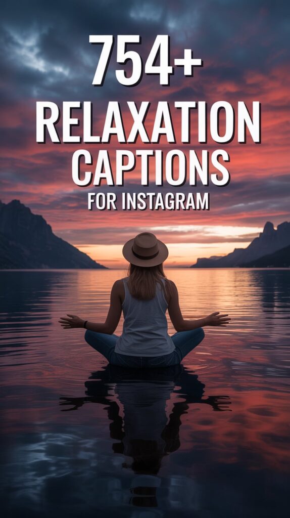 754+Relaxation Captions For Instagram
