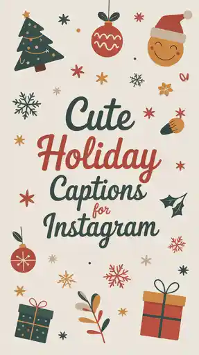 Cute Holiday Captions For Instagram