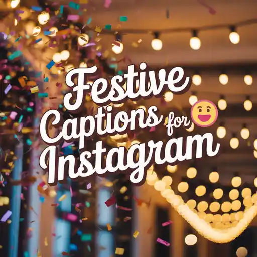 Festive Captions For Instagram 🎉