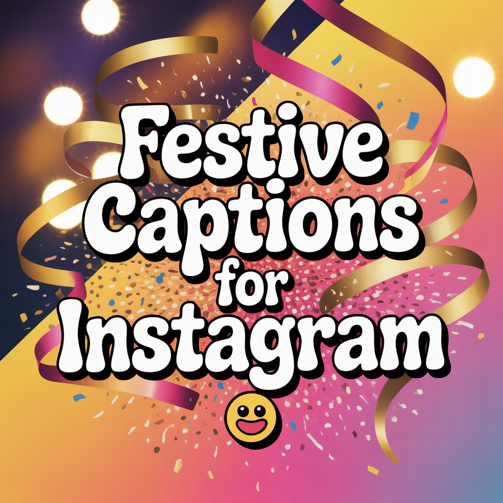 Festive Captions For Instagram 🎉