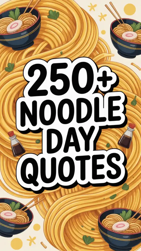 Noodle Day Quotes