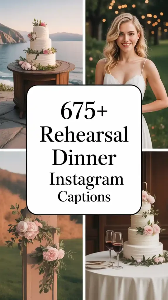 Rehearsal Dinner Instagram Captions
