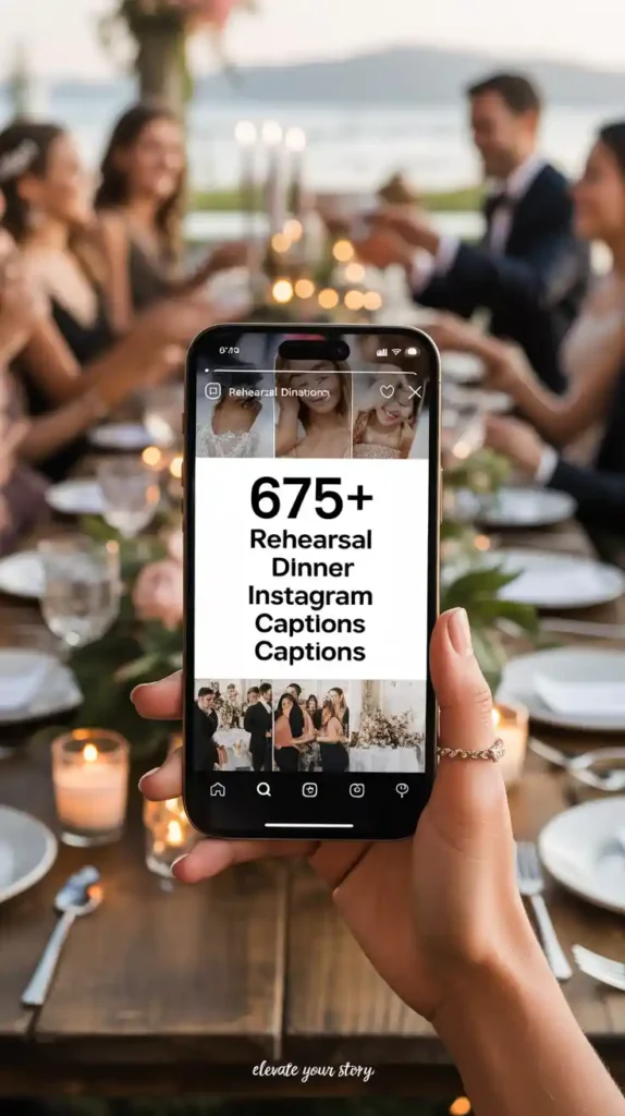 Rehearsal Dinner Instagram Captions