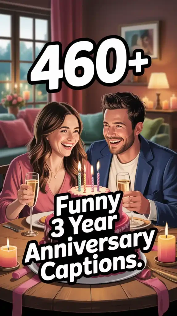 Funny 3 Year Anniversary Captions