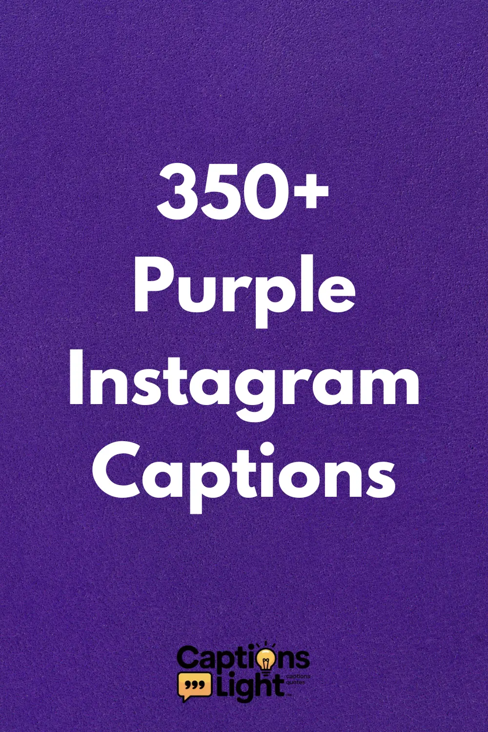 Purple Instagram Captions