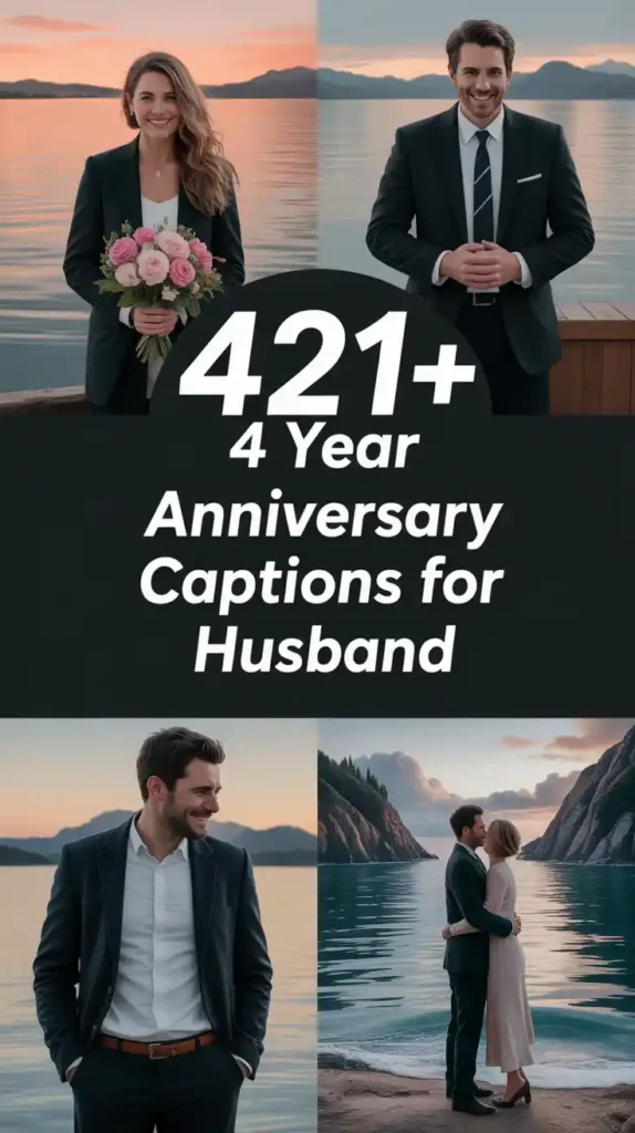 4 Year Anniversary Instagram Captions for Husband
