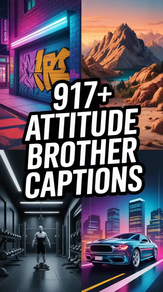 Attitude Brother Captions for Instagram