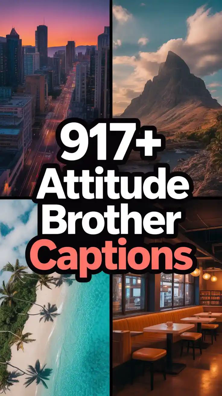 Attitude Brother Captions for Instagram