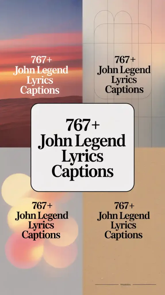 John Legend Lyrics Captions